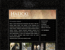 Tablet Screenshot of halicki-kamieniarstwo.pl